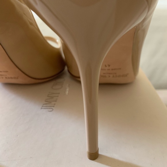Jimmy Choo “Evelyn” Peep-hole Pumps 👠🎀 NWT - Picture 4 of 8